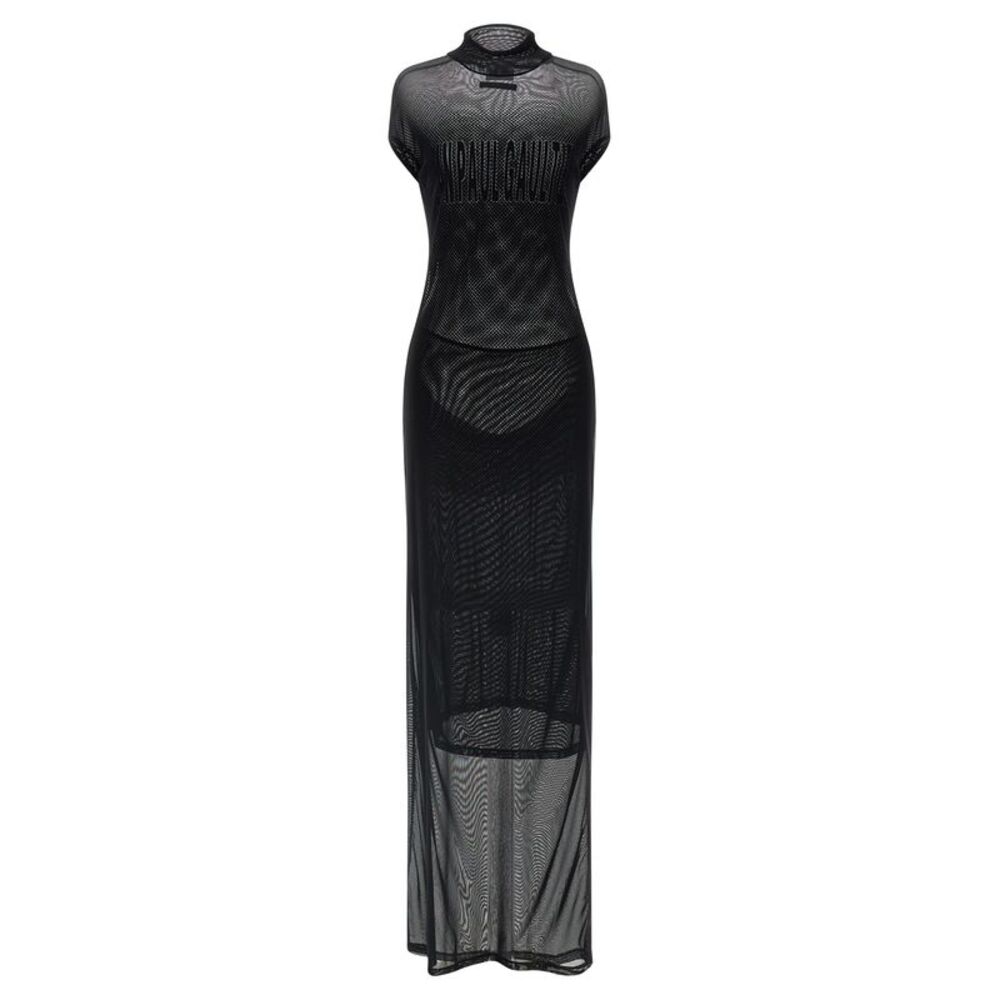 Jean Paul Gaultier Black Polyamide Long Women's Dress